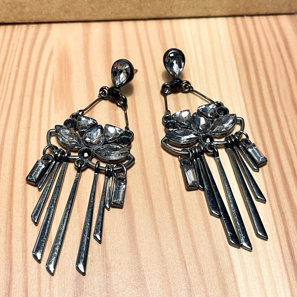 Costume Earrings in Art Deco Style